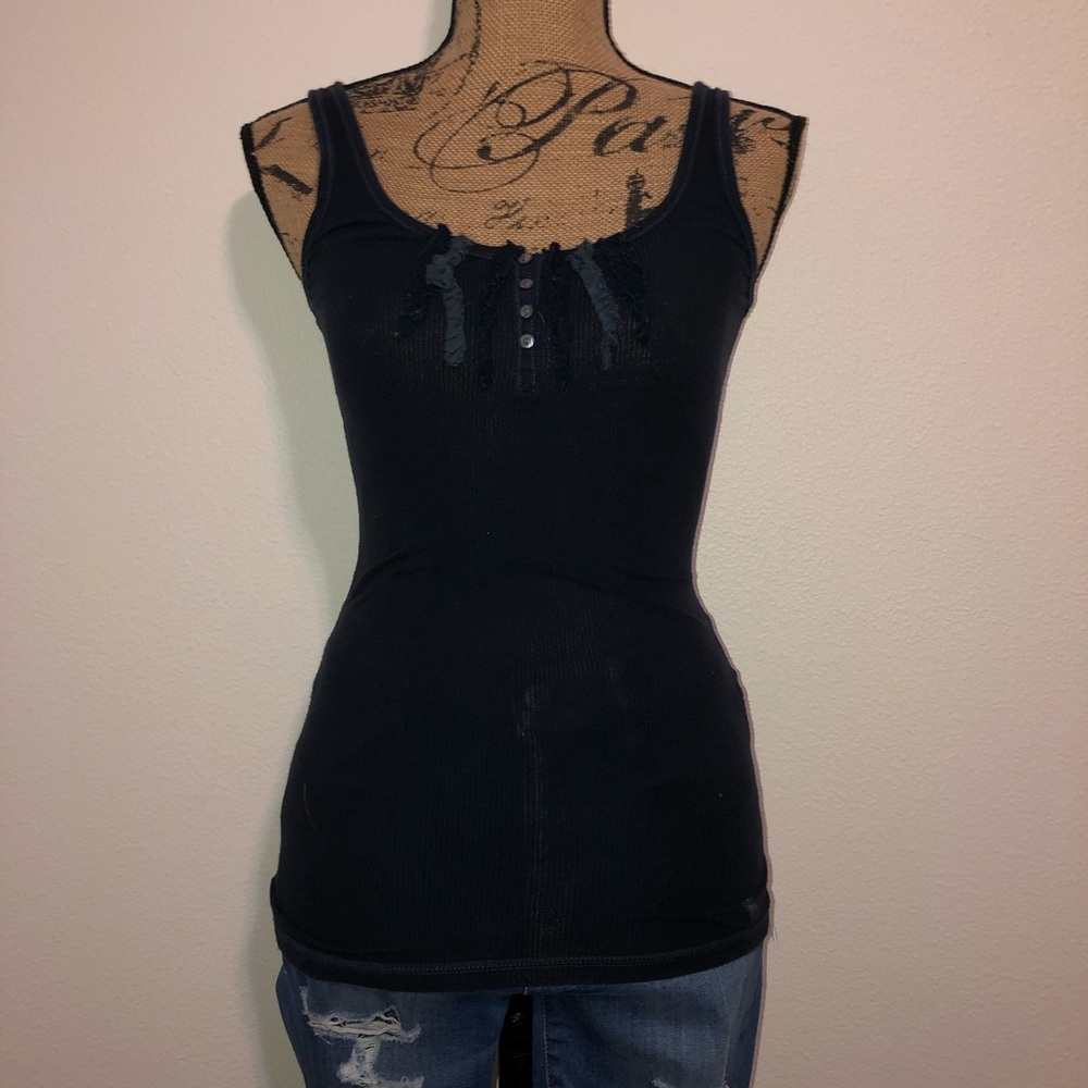 Abercrombie Tank Top - Dark Blue, Women’s S / Girls L